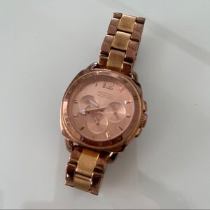 Coach Rose Gold Boyfriend Watch